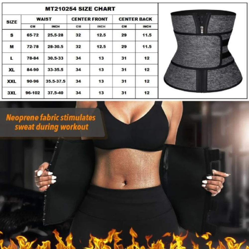 حزام التنحيف وحرق الدهون حراري للرجال والنساء