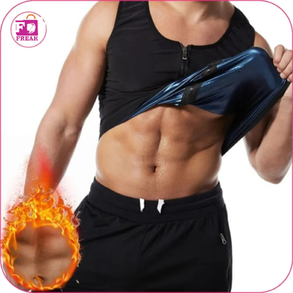 مشد ساونا بسحاب امامي لحرق الدهون البطن
